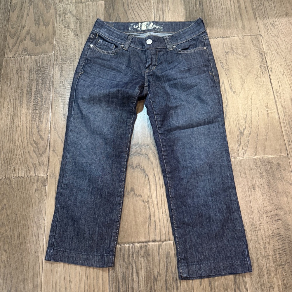 Y2K IT Los Angeles‎ Jeans Womens Size 26 Dark Wash Denim Cropped Pants